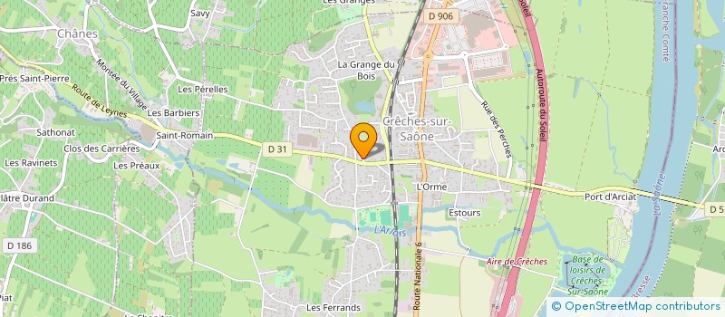 localisation de l'entreprise AU CENTRE DU CHANGEMENT  CRECHES-SUR-SAONE