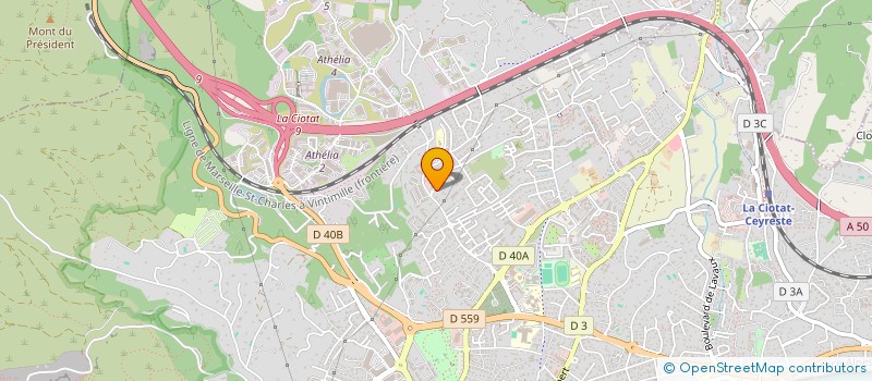 localisation de l'entreprise AU CHALET  LA CIOTAT