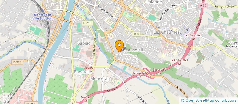 localisation de l'entreprise AU CHALET DES 4 SAISONS  MONTAUBAN