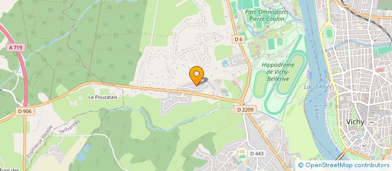 localisation de l'entreprise AU CHALET FLEURI  BELLERIVE-SUR-ALLIER