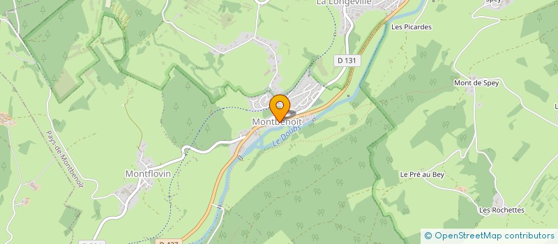 localisation de l'entreprise AU CHALET QUERRY à MONTBENOIT