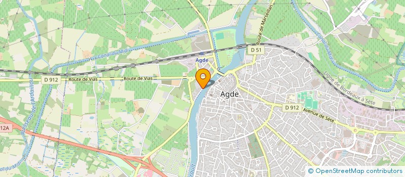localisation de l'entreprise AU CHALUT D AGDE à AGDE