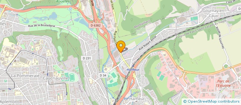 localisation de l'entreprise AU CHAMP !  HARFLEUR