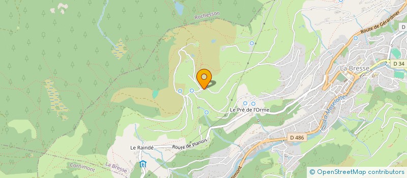 localisation de l'entreprise AU CHANT DE LA SOURCE  LA BRESSE