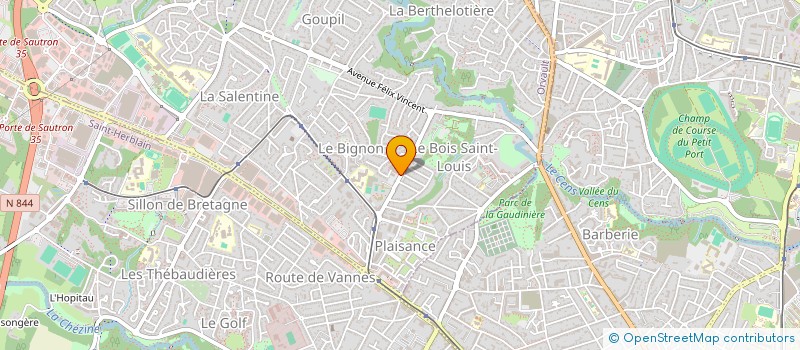 localisation de l'entreprise AU CHANT DES ARBRES à ORVAULT