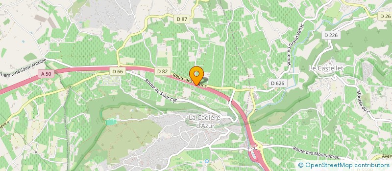 localisation de l'entreprise AU CHANT DES CIGALES à LA CADIERE-D'AZUR