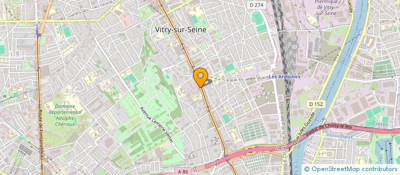 localisation de l'entreprise AU CHANT DU COQ à VITRY-SUR-SEINE