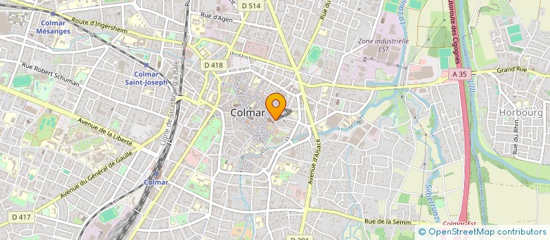 localisation de l'entreprise AU CHASSEUR  COLMAR