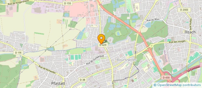 localisation de l'entreprise AU CHASSEUR VERT  KINGERSHEIM