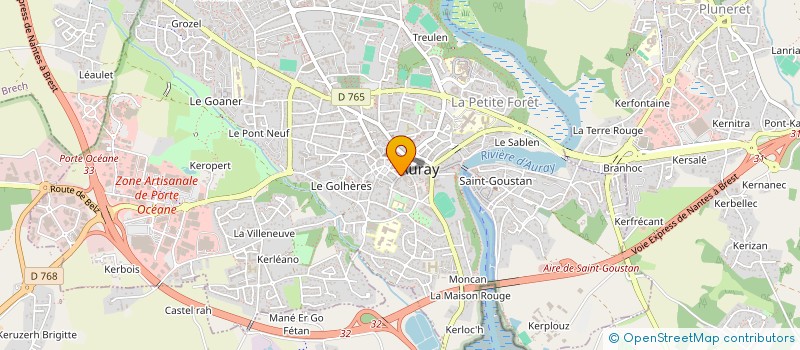localisation de l'entreprise AU CHAT MARIN à AURAY