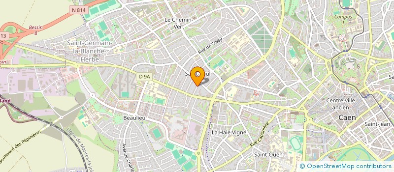 localisation de l'entreprise AU CHAT NOIR à CAEN