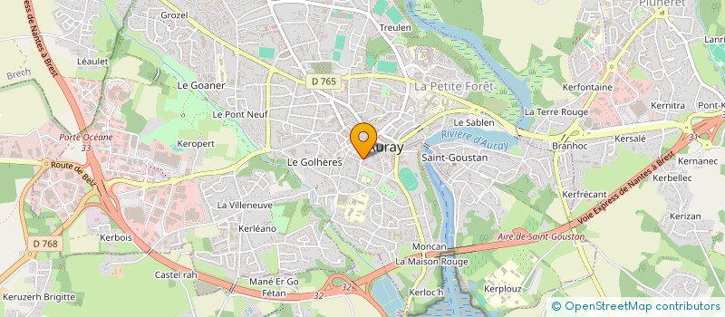 localisation de l'entreprise AU CHAT PERCHE à AURAY