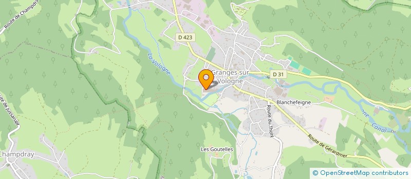 localisation de l'entreprise AU CHATEAU  GRANGES-AUMONTZEY