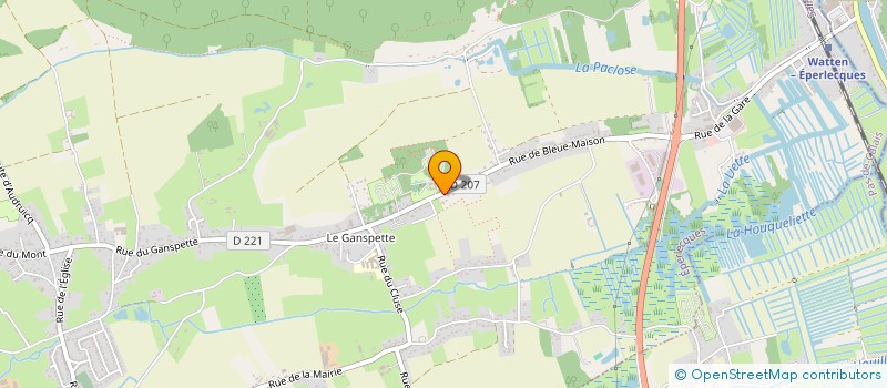 localisation de l'entreprise AU CHATEAU DU GANDSPETTE à EPERLECQUES