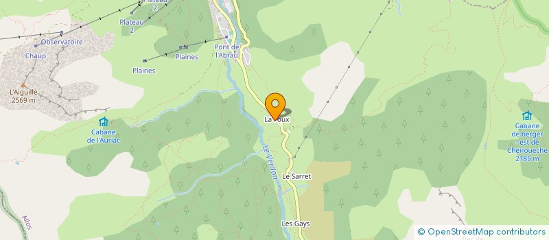 localisation de l'entreprise AU CHAUDRON D'ARLETTE à ALLOS