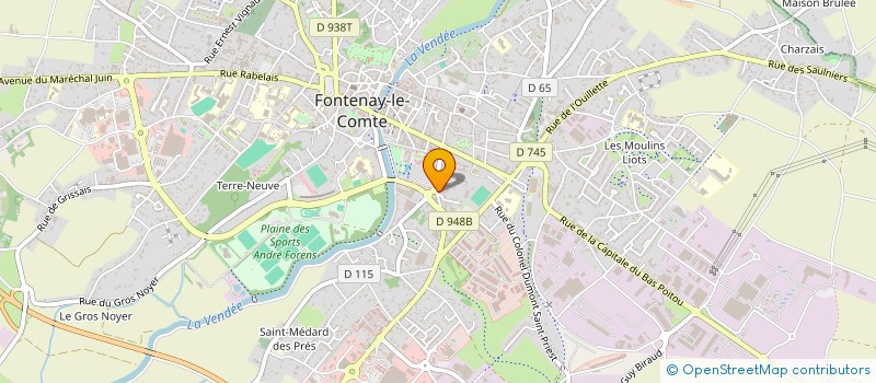 localisation de l'entreprise AU CHENE VERT à FONTENAY-LE-COMTE