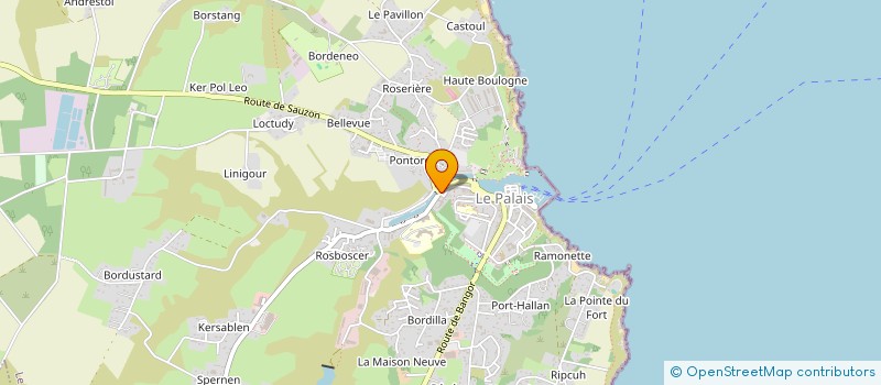 localisation de l'entreprise AU CHEVAL DE FER à LE PALAIS