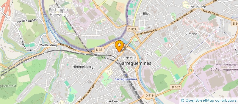 localisation de l'entreprise AU CHIC PARISIEN à SARREGUEMINES