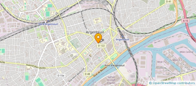 localisation de l'entreprise AU CHIEN CHIC  ARGENTEUIL