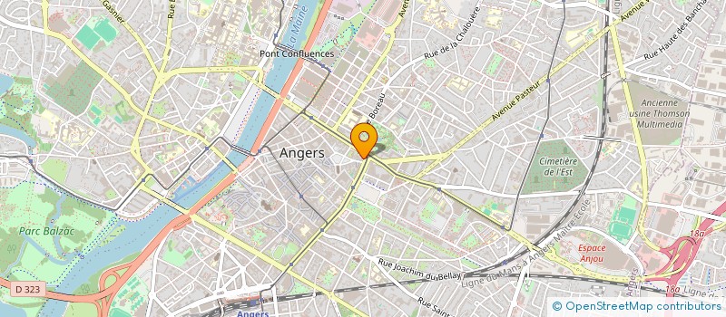 localisation de l'entreprise AU CHIEN COQUET  ANGERS