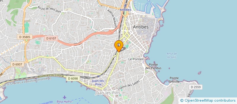 localisation de l'entreprise AU CHIEN FRINGANT  ANTIBES