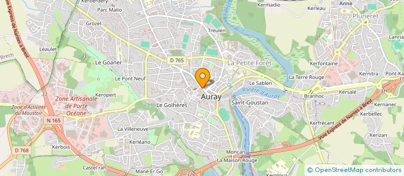 localisation de l'entreprise AU CHOCOLAT GOURMAND à AURAY