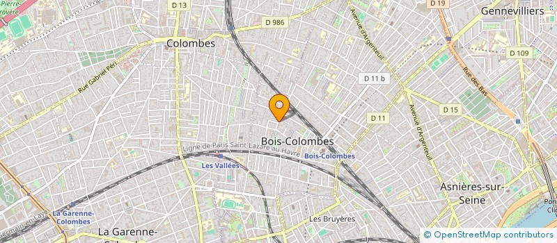 localisation de l'entreprise AU CHOEUR DE LA VILLE à BOIS-COLOMBES