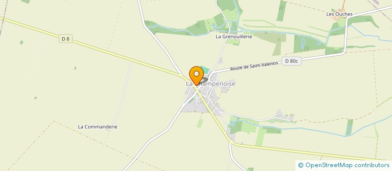 localisation de l'entreprise AU CHOEUR DU BAZAR à LA CHAMPENOISE