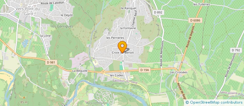 localisation de l'entreprise AU CIEL ETOILE  CASTILLON-DU-GARD