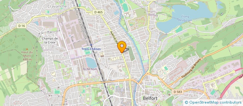 localisation de l'entreprise AU CISEAU D'OR à BELFORT