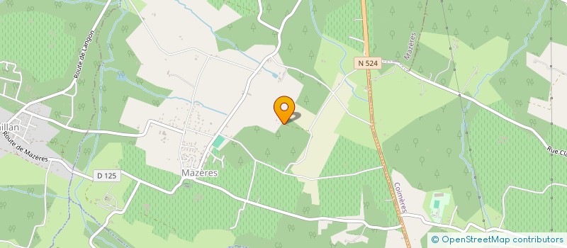 localisation de l'entreprise AU CLAIR DE L'EAU  MAZERES