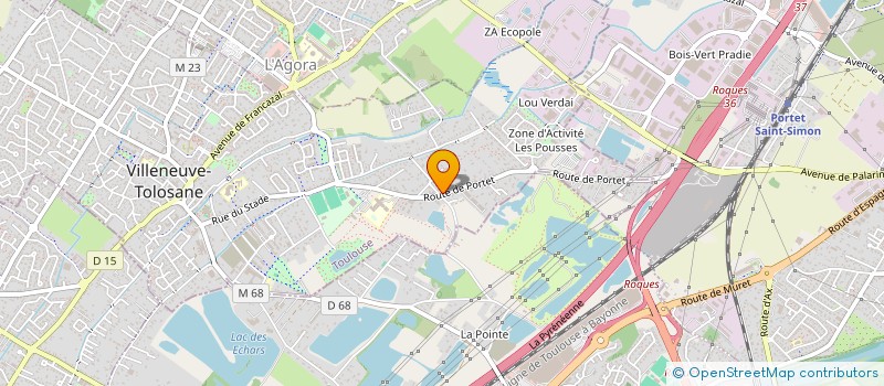 localisation de l'entreprise AU CLAIR DE LUNE 31 à VILLENEUVE-TOLOSANE