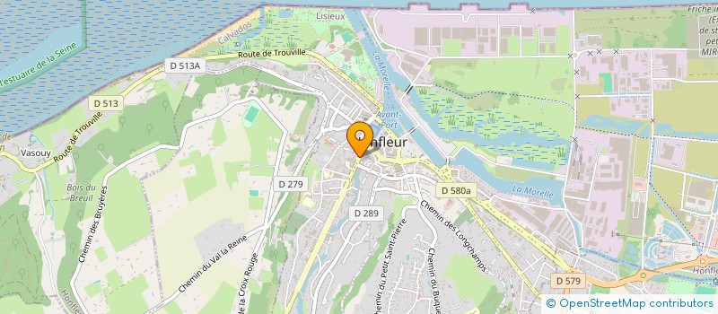 localisation de l'entreprise AU CLAIR DE LUNE à HONFLEUR