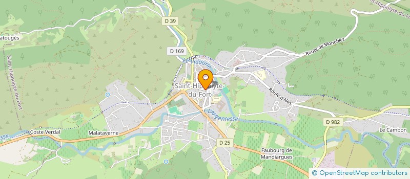 localisation de l'entreprise AU CLIN D'OEIL  SAINT-HIPPOLYTE-DU-FORT