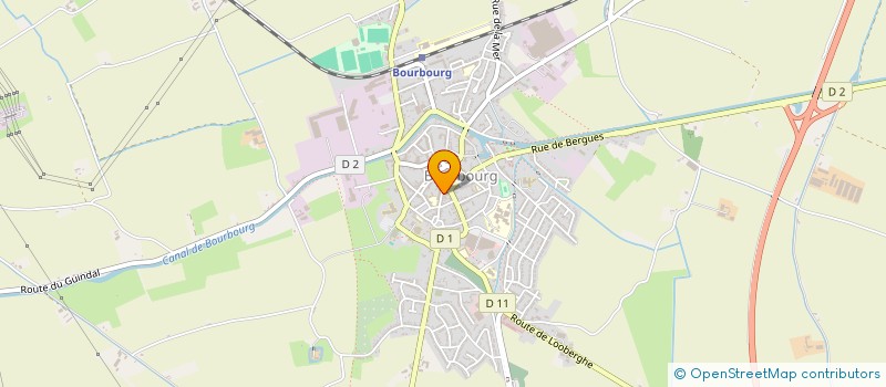 localisation de l'entreprise AU CLOCHER  BOURBOURG
