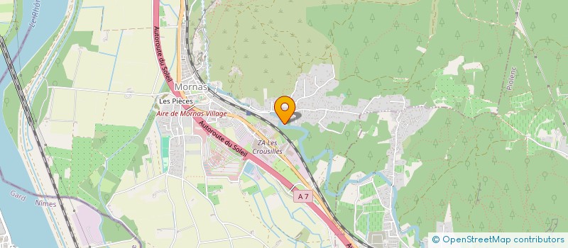 localisation de l'entreprise AU CLOS  MORNAS