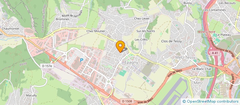 localisation de l'entreprise AU COACHING  EPAGNY METZ-TESSY