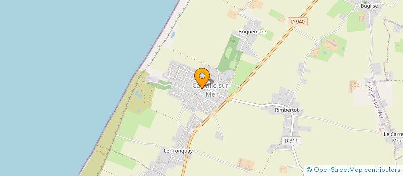 localisation de l'entreprise AU COCON D'ELODIE  CAUVILLE-SUR-MER