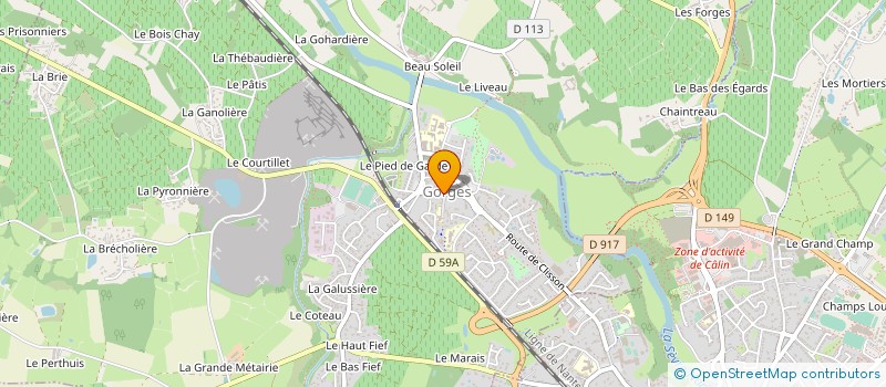 localisation de l'entreprise AU COEUR D'ANGE  GORGES