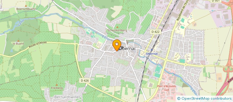 localisation de l'entreprise AU COEUR D'OBERNAI à OBERNAI