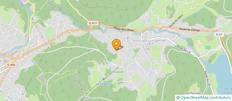 localisation de l'entreprise AU COEUR D'UN COCON  XONRUPT-LONGEMER