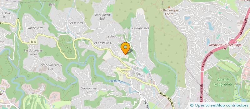 localisation de l'entreprise AU COEUR DE L'AIR  BIOT