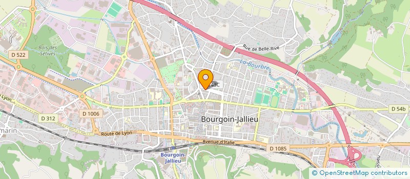 localisation de l'entreprise AU COEUR DE L ART à BOURGOIN-JALLIEU