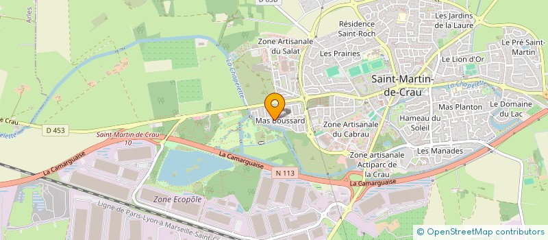 localisation de l'entreprise AU COEUR DE L ESPOIR à SAINT MARTIN DE CRAU