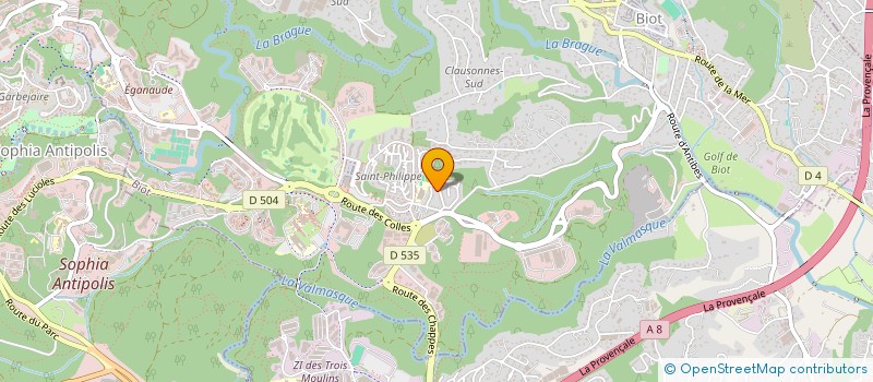 localisation de l'entreprise AU COEUR DE L HETRE  BIOT