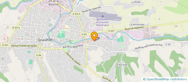 localisation de l'entreprise AU COEUR DE L'HUMAIN  GRAULHET