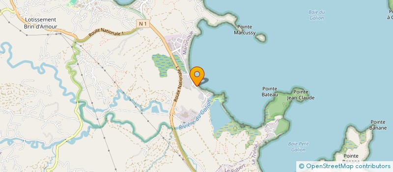 localisation de l'entreprise AU COEUR DE L'OCEAN  LA TRINITE