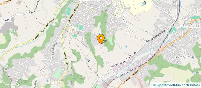 localisation de l'entreprise AU COEUR DE LA CHALEUR  PONT-DU-CASSE