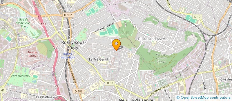 localisation de l'entreprise AU COEUR DE LA DIVERSITE à ROSNY-SOUS-BOIS