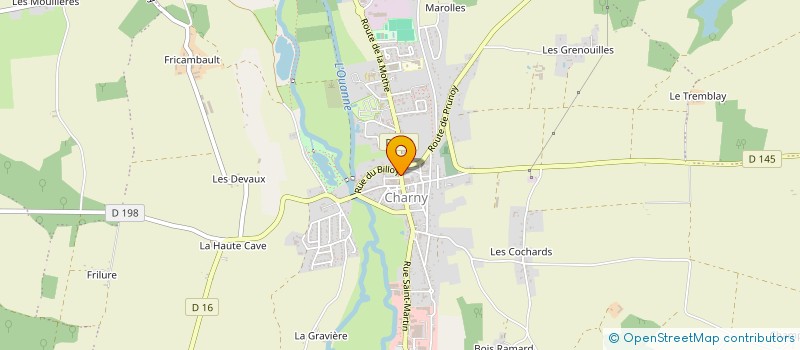 localisation de l'entreprise AU COEUR DE LA GOURMANDISE à CHARNY OREE DE PUISAYE